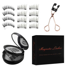 Magnetic Eyelashes with Applicator, Natural 3D Lash Effect, Glue Waterproof Reusable Design