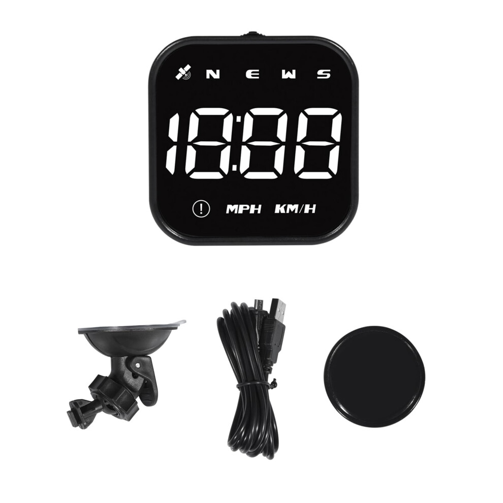 Gps Speedometer Hud For Car With Compass, Overspeed Alert, Dual Mode Gps Beidou, Universal Fit 9169991697574