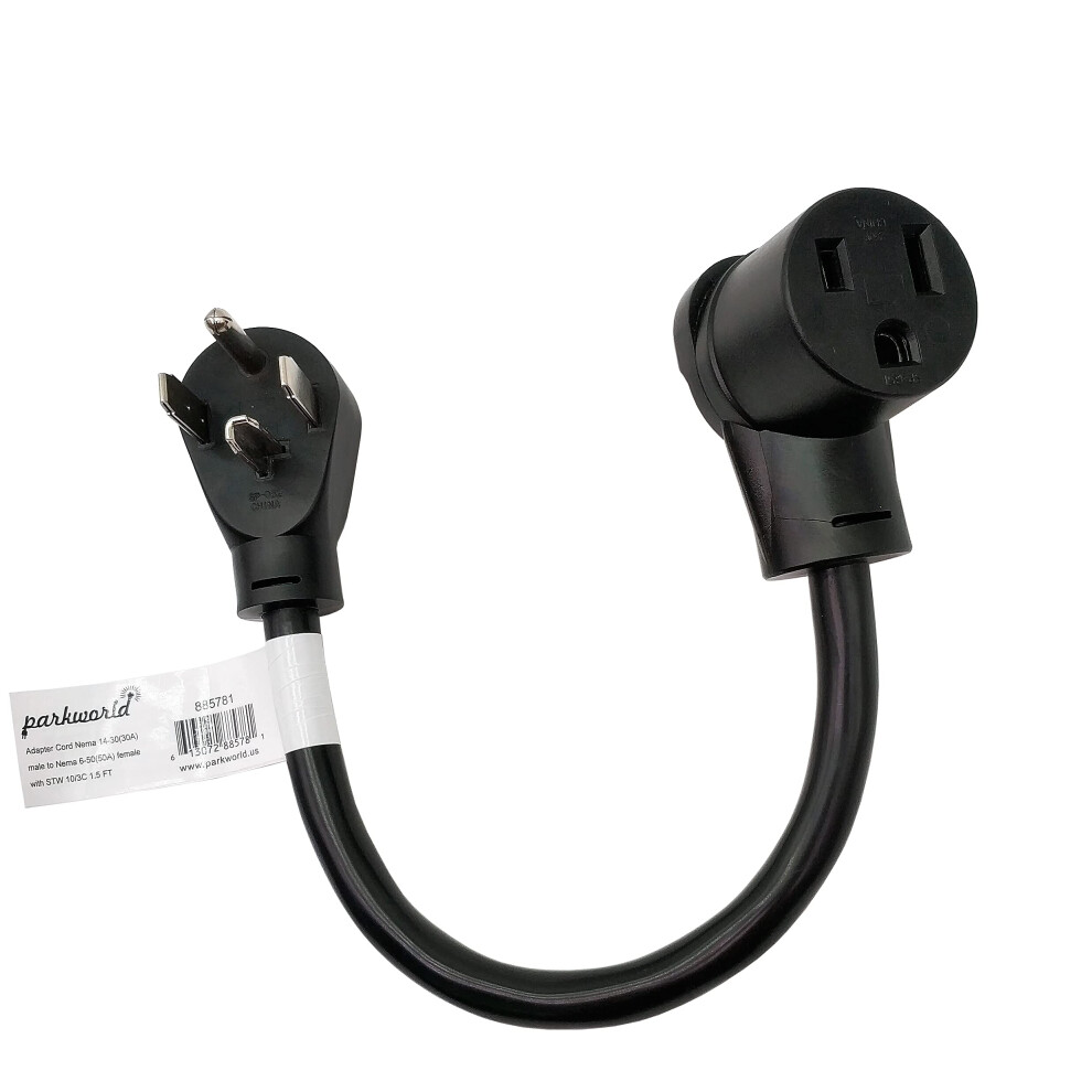 Welder Adapter Cord Nema 1430P To 650R Heavy Duty 30A 250V Conductivity Copper Wire 9169991697642