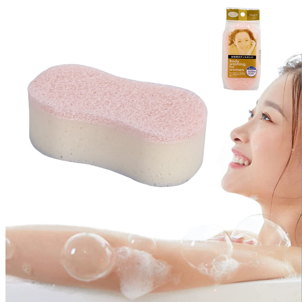 Loofah Body Sponge for Women, Aromatherapy Exfoliating Bath Sponge with Honeycomb Double Layer Design