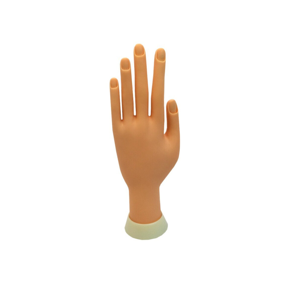 Practice Hand for Nail Training with Flexible Table Stand and Removable Tips for Acrylic and Gel Nails