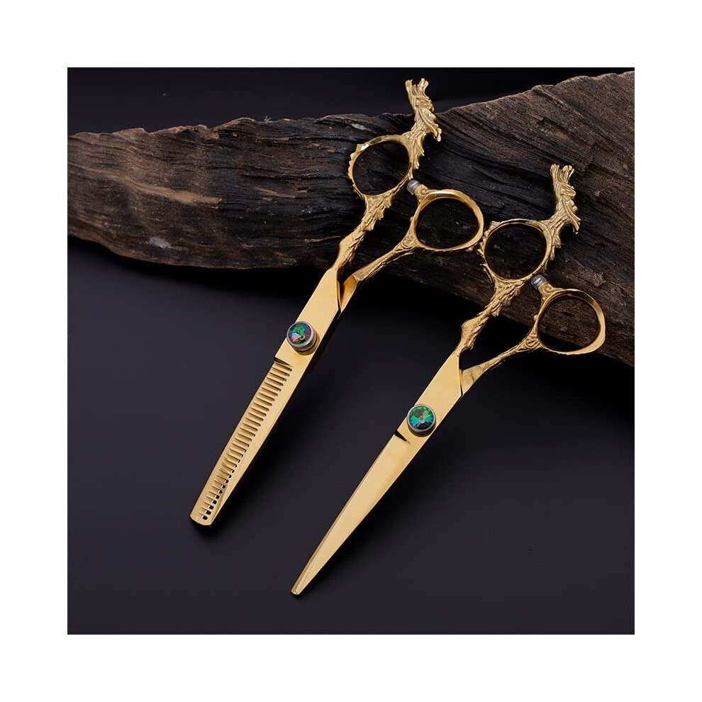 Hair Cutting Scissors 6 Inch Professional Hairdressing Scissors with Sharp Precision Blades for Salon Use