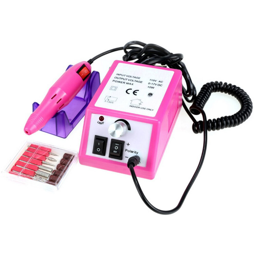 Electric Nail Drill Kit 20000 RPM for Acrylic and Gel Nails, Speed Corded Nail File with US Plug