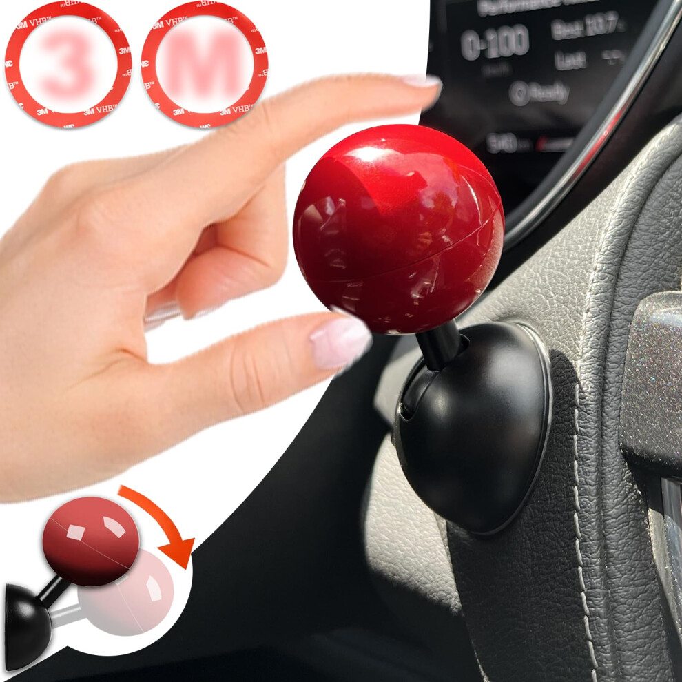 Car Push Start Button Cover Zinc Alloy Engine Start Stop Protector Universal Fit Red 9169991698083