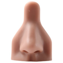 Silicone Face Model with Realistic LifeSize Nose for Piercing Practice and Jewelry Display