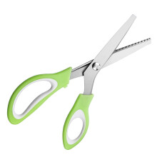 240mm Professional Dressmaking Pinking Shears, Stainless Steel Zig Zag Sewing Scissors with Ergonomic Soft Grip