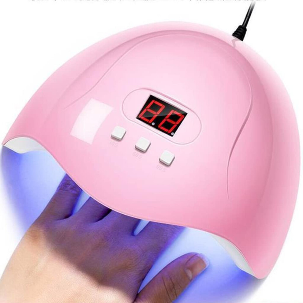 UV Nail Lamp 280W with 66 LEDs for Fast Gel Curing and Auto Sensor, Professional Nail Dryer