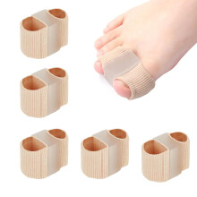 6Pack Toe Separators for Hallux Valgus Relief and Toe Alignment Correction, Silicone Pain Relief Pads
