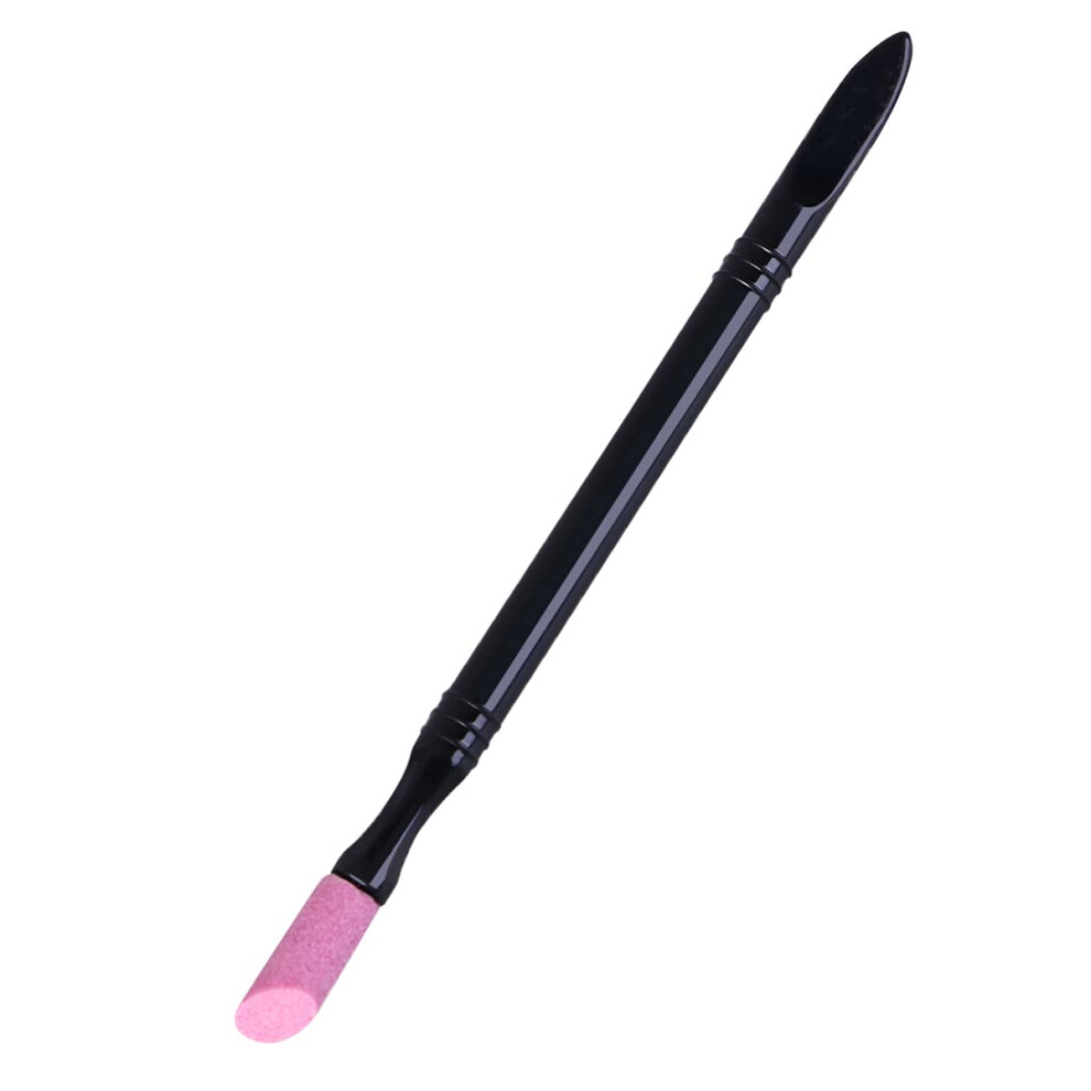 Cuticle Pusher DoubleHeaded Cuticle Remover with Ergonomic Grip for Salon and Home Use