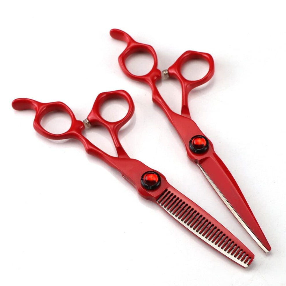 6 Inch Japanese Steel Hair Cutting Scissors with Sharp Precision Blades for Professional Barbers