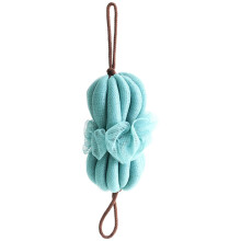 Soft Blue Bath Loofah Sponge for Exfoliating with Rich Foam Lather and Durable Mesh Shower Scrubber