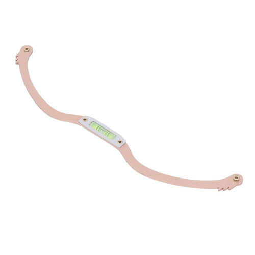 Professional Eyebrow Mapping Tool with Adjustable Ruler for Symmetrical Brow Positioning Gold