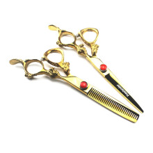 Professional 6 Inch Stainless Steel Hair Cutting Scissors with Razor Edges for Salon and Home Use
