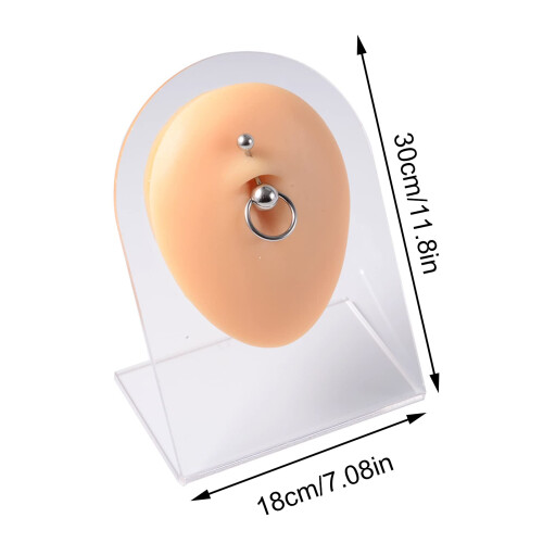 Piercing Practice Model with Realistic Skin Simulation, Reusable Soft Silicone Training Pad Set 1