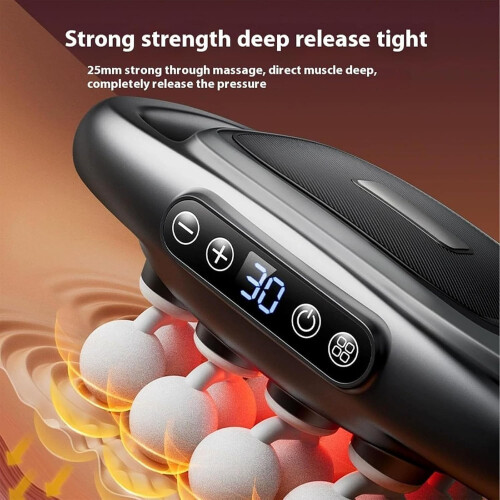 Massage Gun Deep Tissue Percussion with 16 Heads, 30Speed Smart Control, Fast TypeC Charging, Black 2