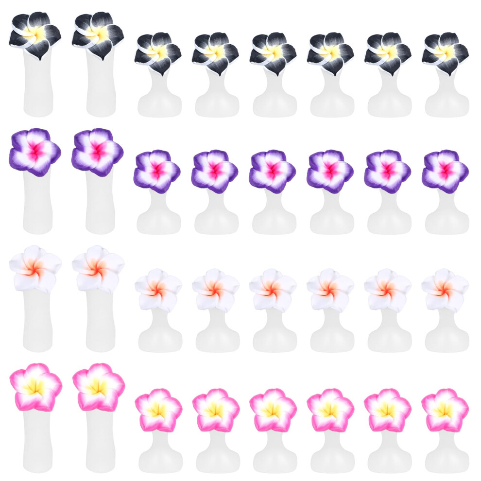 32 Pcs Silicone Toe Separators for Pedicure, Reusable Flower Design Toe Spacers Nail Polish