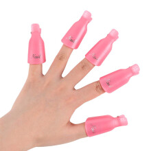 10Pcs Nail Polish Remover Clips for Easy UV Gel Soak Off, Reusable Acrylic Nail Wrap Cleaner
