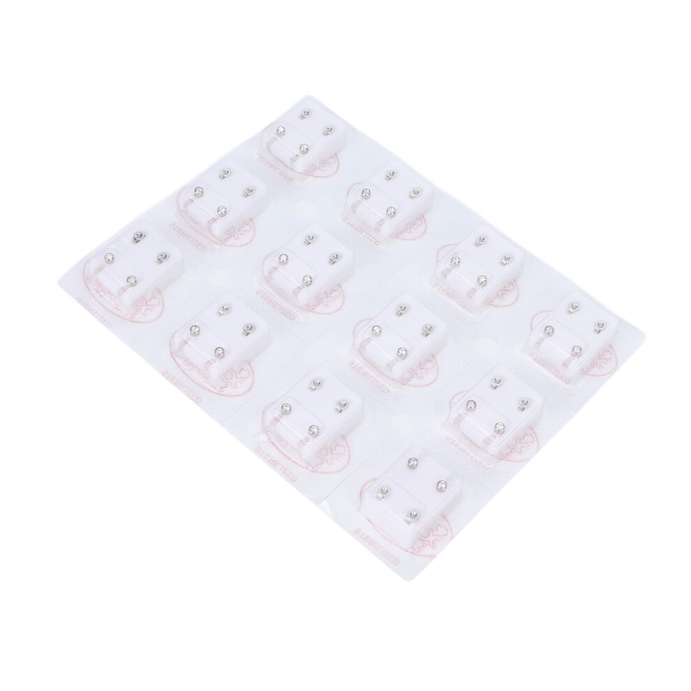 Professional Ear Piercing Gun with Hygienic Surgical Steel White Brick Studs for Safe Piercing