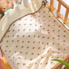 Babydecke mit Polka Dots Krepp-Baumwollgarn