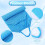 Back Scrubber Towel with Handles for Gentle Deep Exfoliation and Full Back Coverage, 4 Pcs Nylon 2