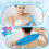 Back Scrubber Towel with Handles for Gentle Deep Exfoliation and Full Back Coverage, 4 Pcs Nylon 4