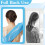 Back Scrubber Towel with Handles for Gentle Deep Exfoliation and Full Back Coverage, 4 Pcs Nylon 3