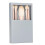 Makeup Brush Set Mini Travel Size with Case and BuiltIn Mirror, Soft Synthetic Bristles, 5Pcs Grey 5