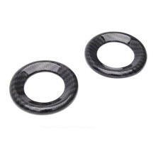 A Pillar Speaker Cover Carbon Fiber Front Door Triangle Tweeter Trim for CRV 20172021