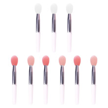 9Pcs Silicone Lip Brush Set for Women with Precise Tip, Reusable Lipstick Applicator for Travel and Daily Makeup