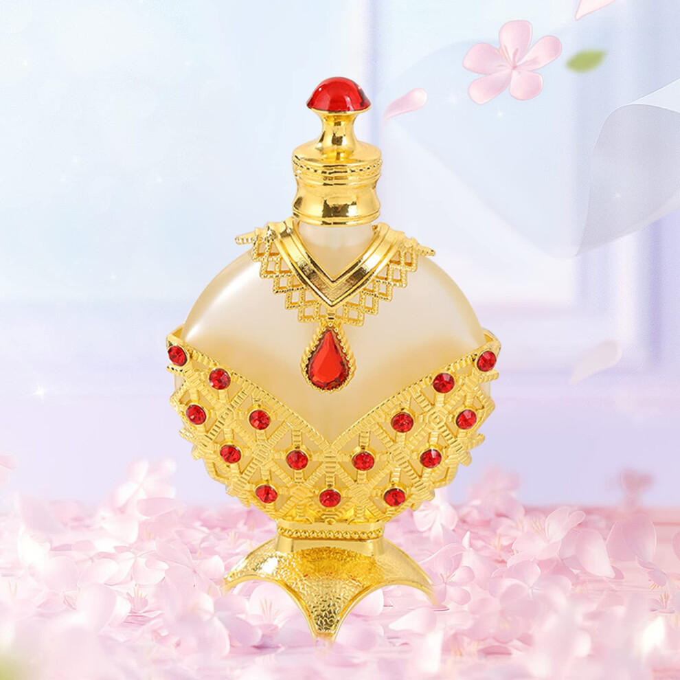 Gold Arabian Concentrated Perfume Oil 12Ml For Women, Long Lasting Floral Woody Travel Scent