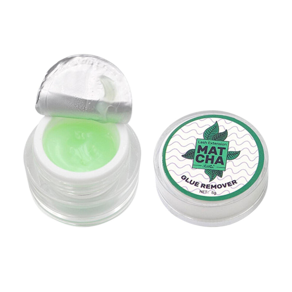 Green Professional Eyelash Extension Glue Remover 5G Fast Acting Gentle For Sensitive Eyes Matcha