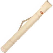 Large Capacity Waterproof Canvas Fishing Rod Case, Foldable Fishing Pole Bag for Camping and Travel