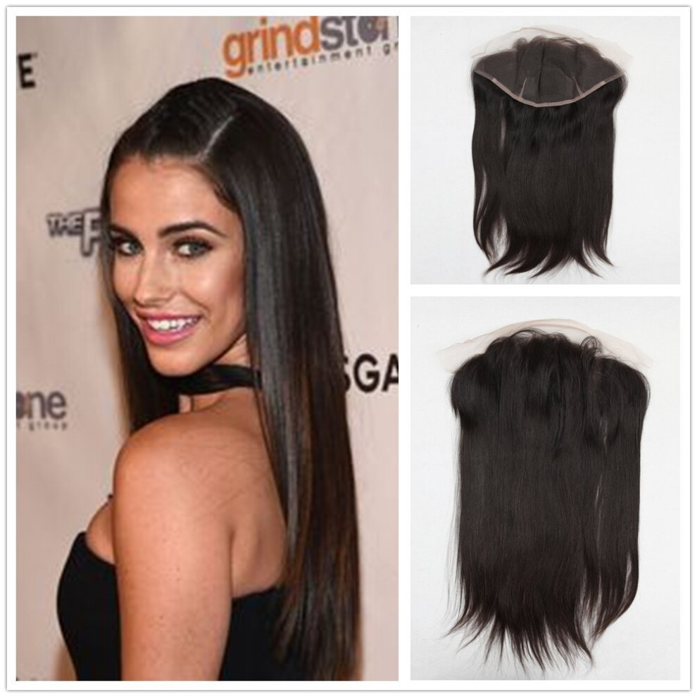 Unisex 13X6 Straight Lace Front Wig With Baby Hair Virgin Human Hair Lace Frontal Natural Hairline Design