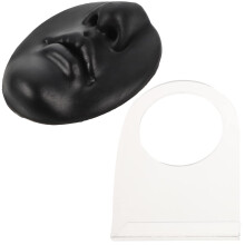 Piercing Practice Silicone Model with Realistic Nose and Mouth Lifesize Training Tool for Jewelry Display