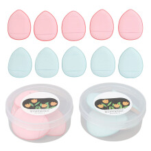 Makeup Sponge Set with Storage Box, Dual Shape Sponge for Foundation and Concealer