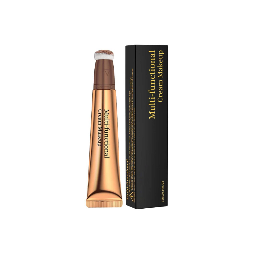 Liquid Concealer Stick with Cushion Applicator, Hydrating Creamy Contour Highlight Wand