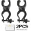 Flashlight Mount 4pcs UShape Rail Clip Universal Bike Light Holder with Quick Tool Install 2