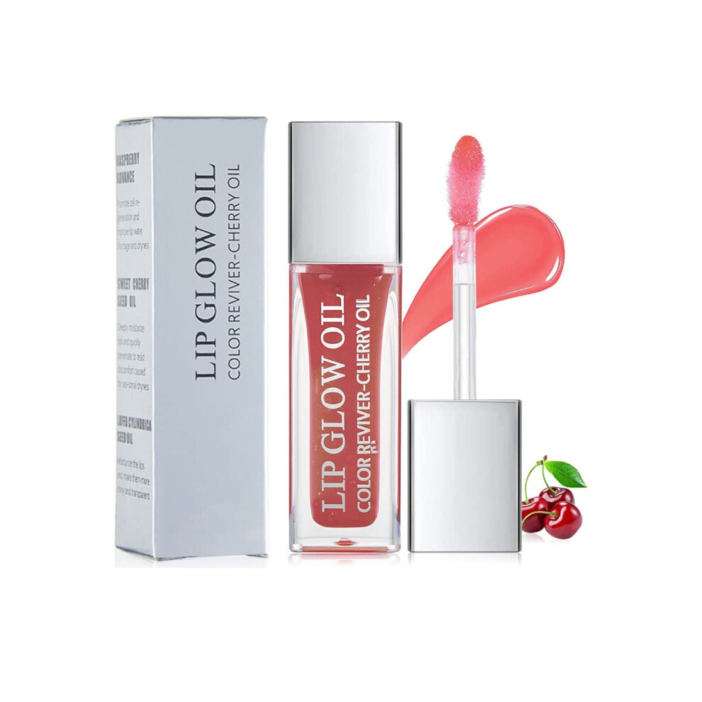 Orange Hydrating Plumping Lip Oil Coral With Deep Hydration, Long Lasting Nonsticky Gloss