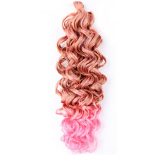 18 Inch Water Wave Crochet Braids Hair Extensions, Synthetic Afro Curly, Heat Resistant, Natural Texture