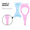 2Pcs 3 in 1 Eyelash Makeup Tool Mascara Applicator Shield and Comb for Smudge Precise Application 4