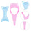 2Pcs 3 in 1 Eyelash Makeup Tool Mascara Applicator Shield and Comb for Smudge Precise Application 2