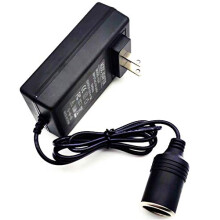 AC to DC Converter 12V 3A 36W with Car Cigarette Lighter Socket, 110240V Power Adapter for Accessories