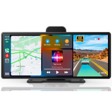 Compatible with Wireless CarPlay and Android Auto 9.3 Inch Stereo with 4K Dashcam, 1080P Backup Camera, GPS