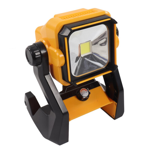 Portable LED Flood Light With Hook Design Rechargeable Work Light Energy Efficient LED Durable Outdoor Lighting Rotatable Lamp Head Multi Functional 2