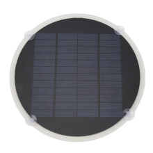 Round Mono Solar Panel 20W 12V Mini Black