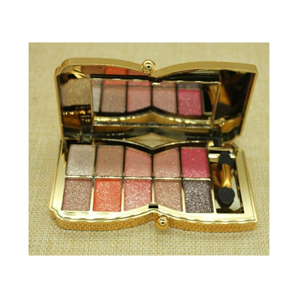 Eyeshadow Palette with Diamond Shimmer and Matte Shades, Vibrant Longlasting Ten Color Set