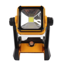 Refletor LED portátil com gancho, recarregável, eficiente em termos de energia, durável, para uso externo, com cabeça giratória e multifuncional.
