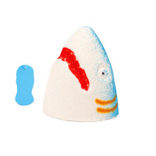 Shark Bath Bomb with Fun Shark Attack Effect, Ocean Scent, SkinFriendly Oils for Kids