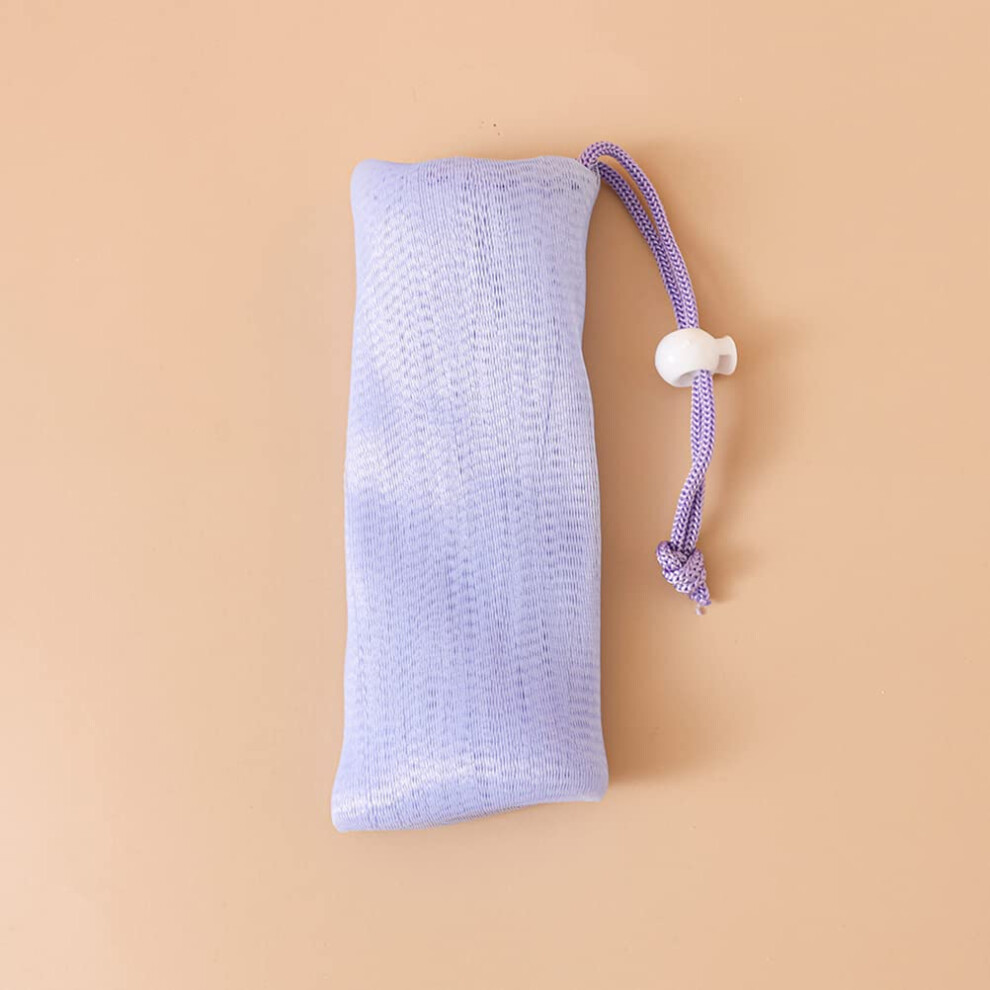 Soap Saver Bag with Nylon Mesh for Rich Lather and Gentle Exfoliation, QuickDry Drawstring Pouch