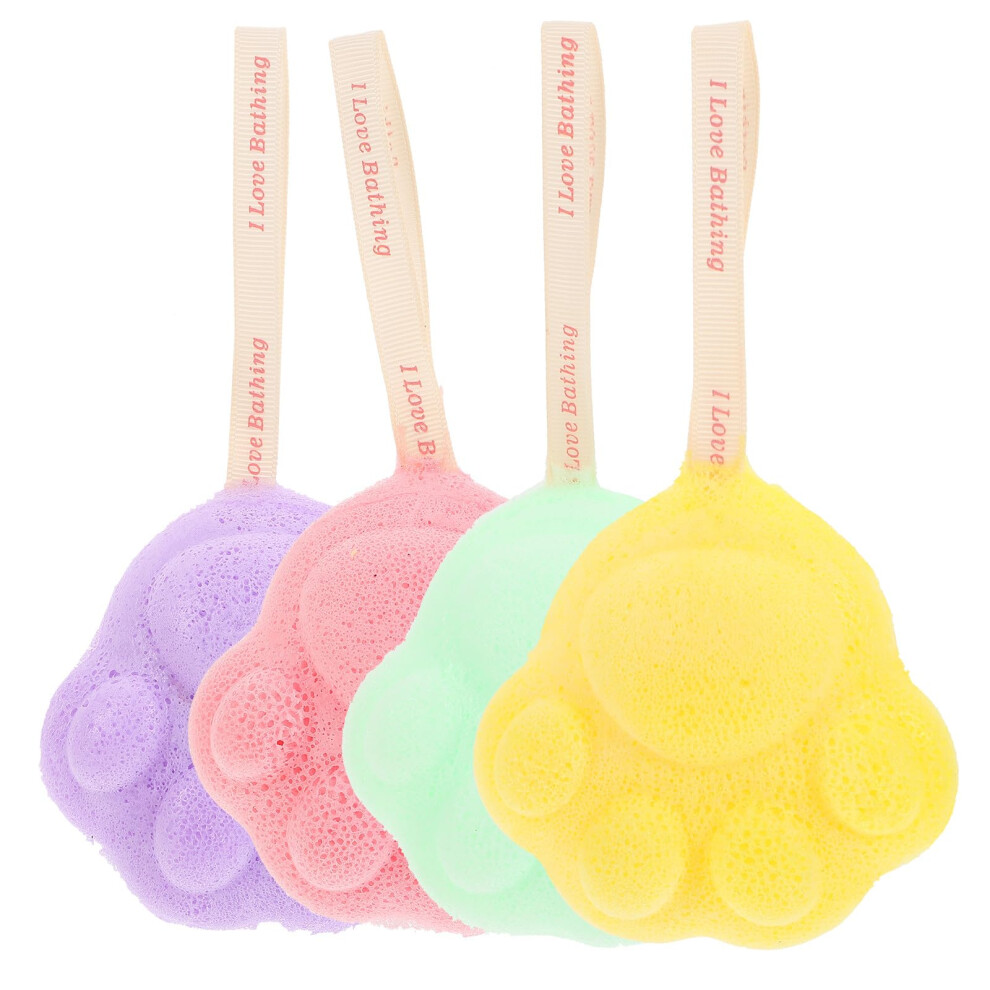 4pcs Konjac Facial Cleansing Sponges for Gentle Skin Exfoliation and Sensitive Face Care Travel Friendly
